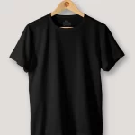 camiseta algodão preta