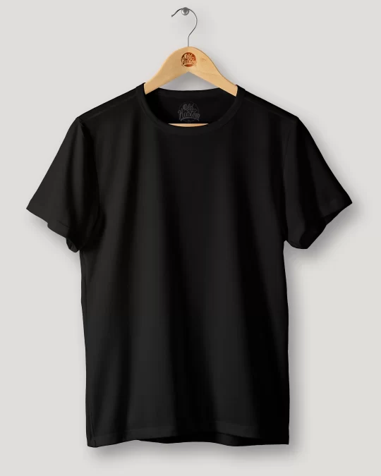 camiseta algodão preta